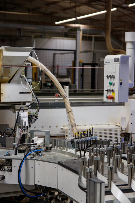 Industrial production equipment representing printing and factory supply